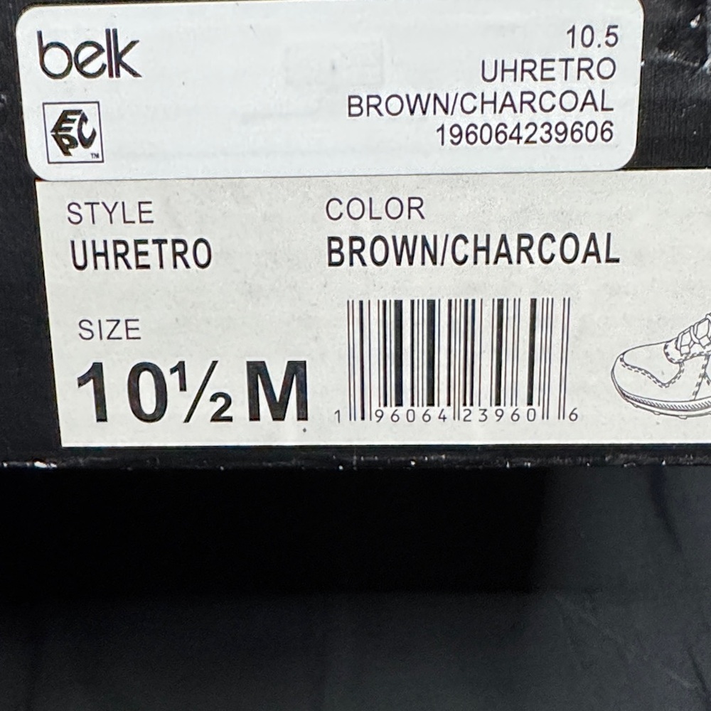 Belk Brown and Charcoal Footwear